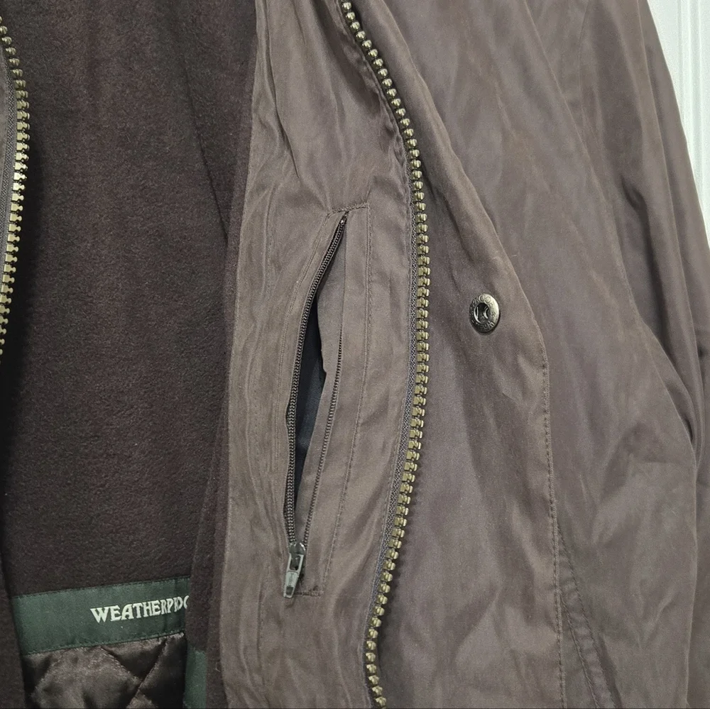 Weatherproof Faux Suede Jacket Brown XL Men’s Vintage Quilted Lining Fleece Coat - Picture 10 of 14